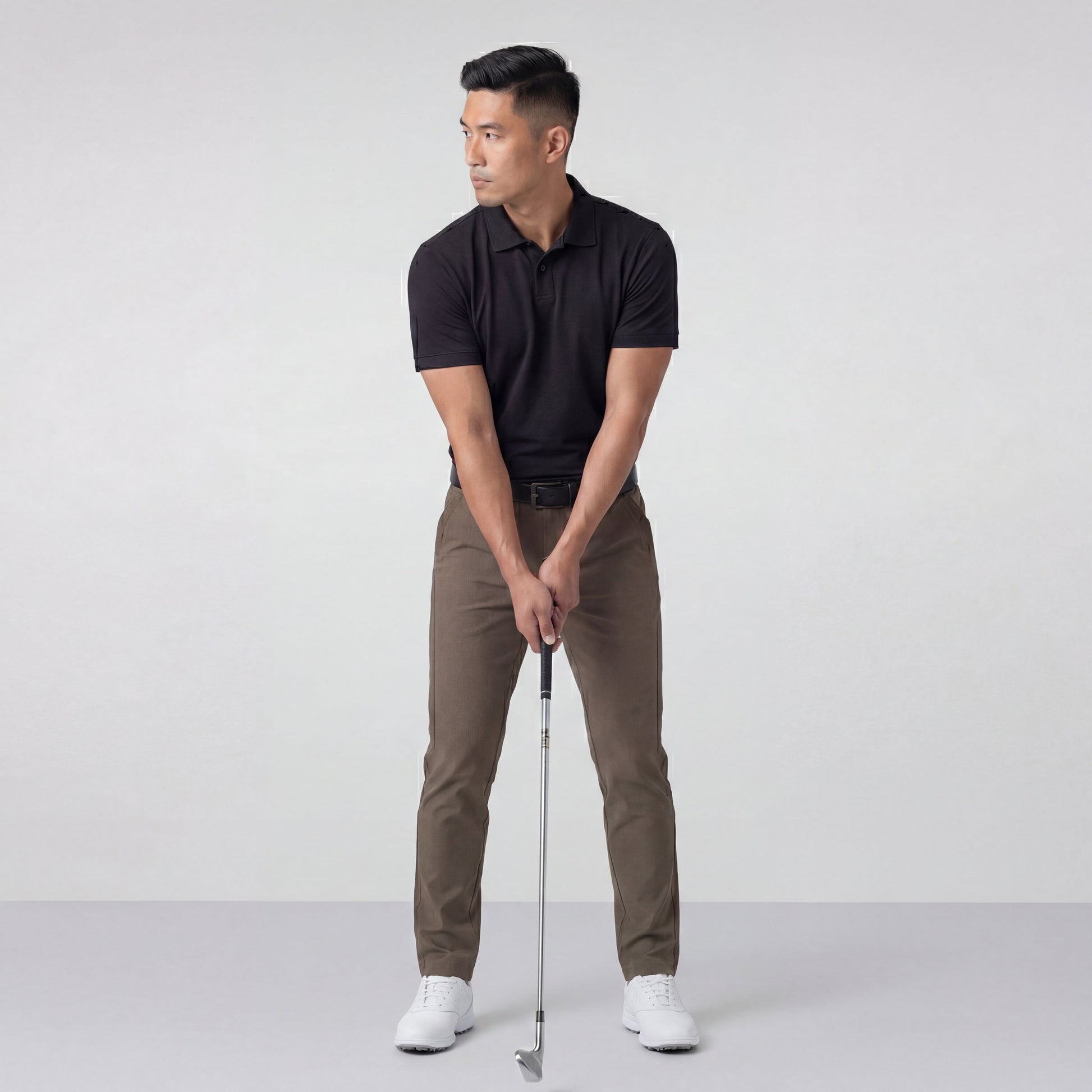 Clubhouse Pique Polo -- True Black