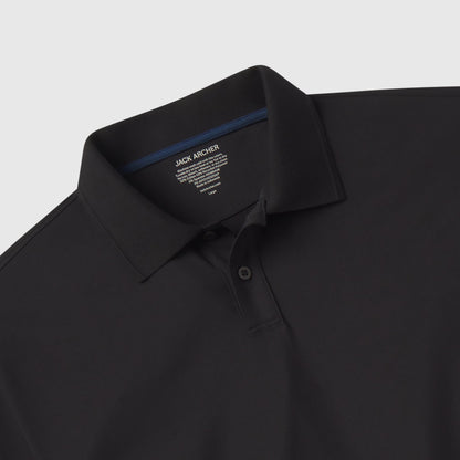 Clubhouse Pique Polo -- True Black