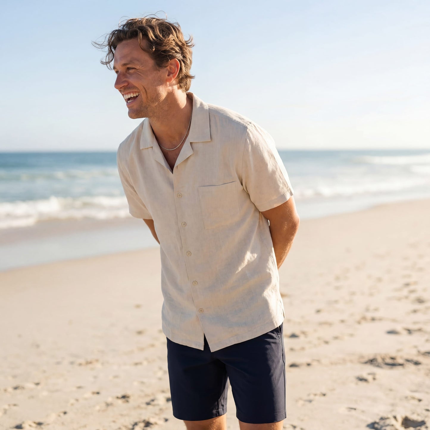 Getaway Linen Shirt -- Canvas