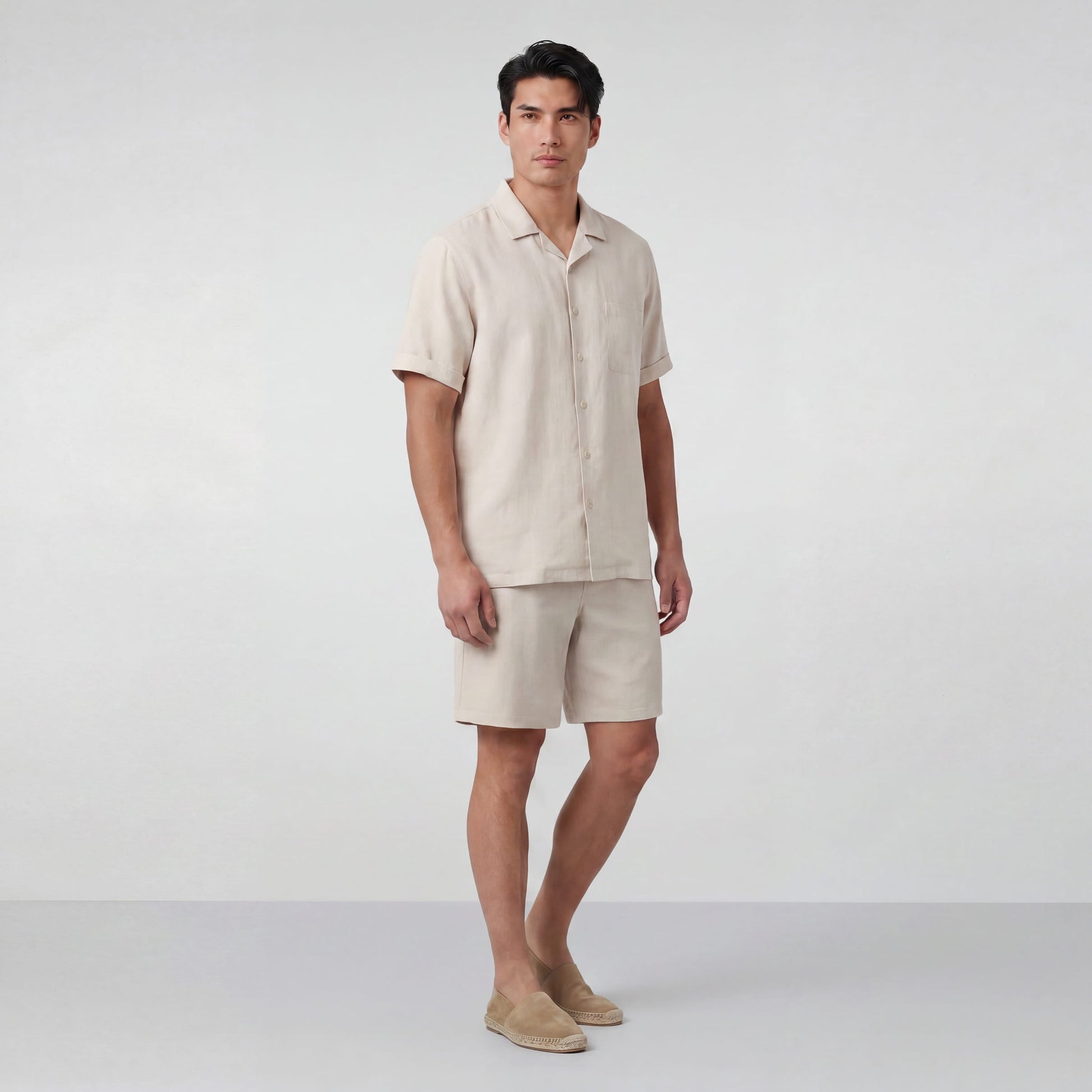 Getaway Linen Short -- Canvas