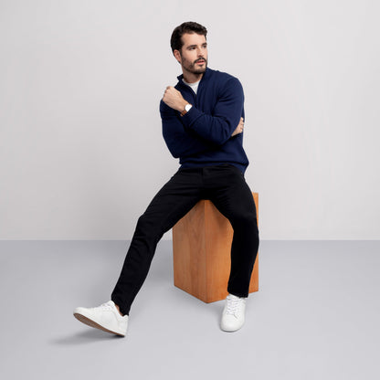 Jetsetter Quarter-Zip Sweater -- Navy