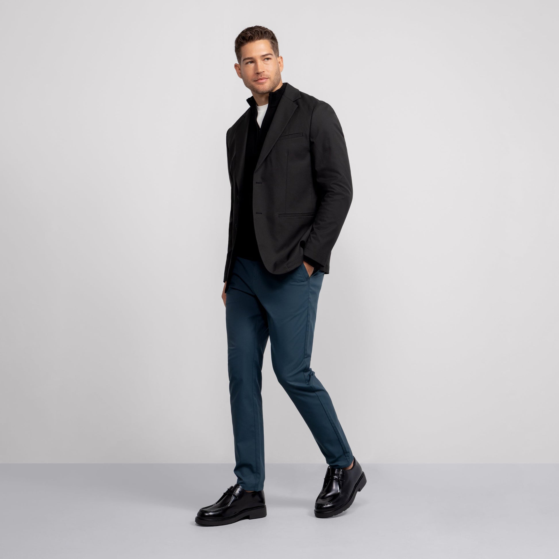 Jetsetter Quarter-Zip Sweater -- True Black