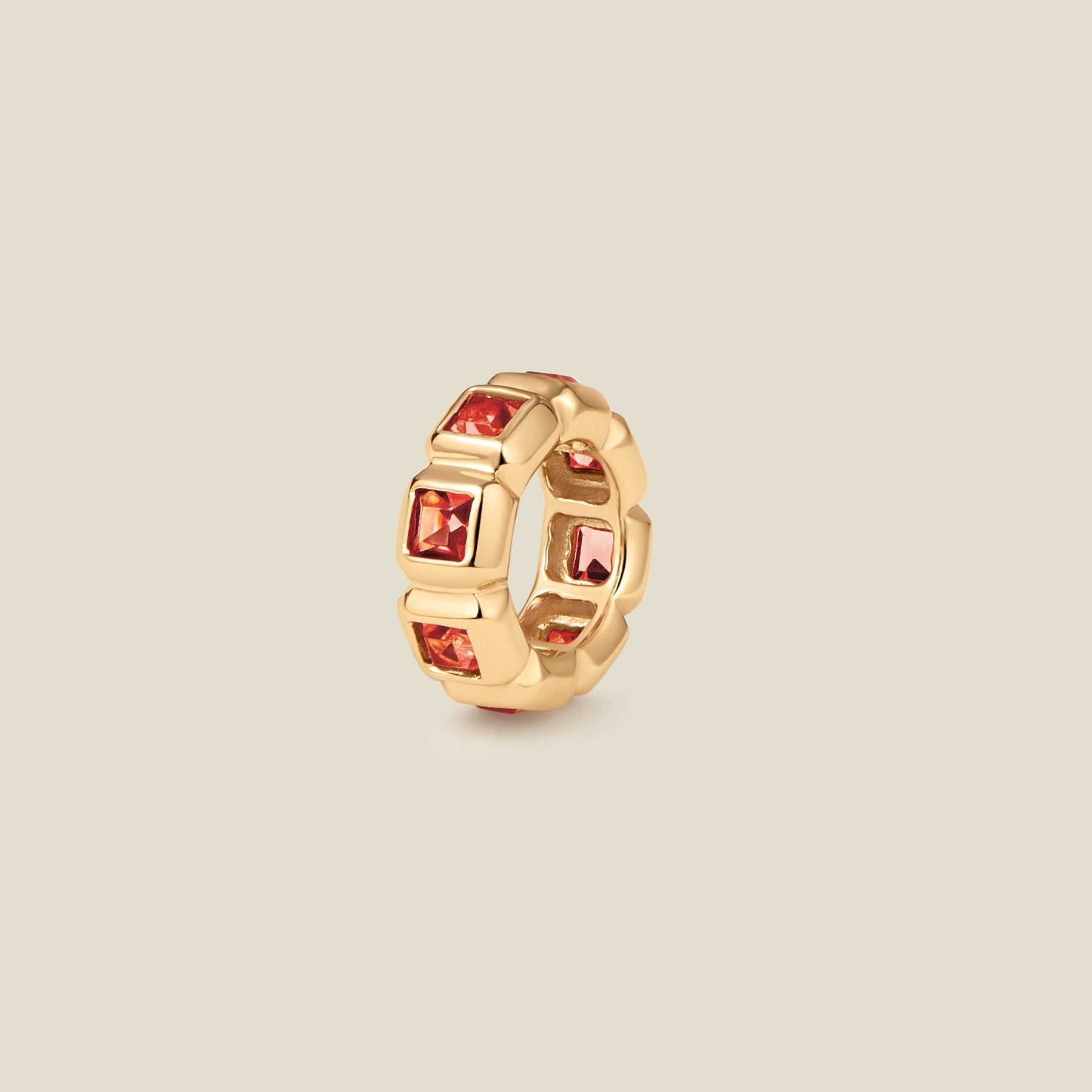 January Birthstone Spacer Charm