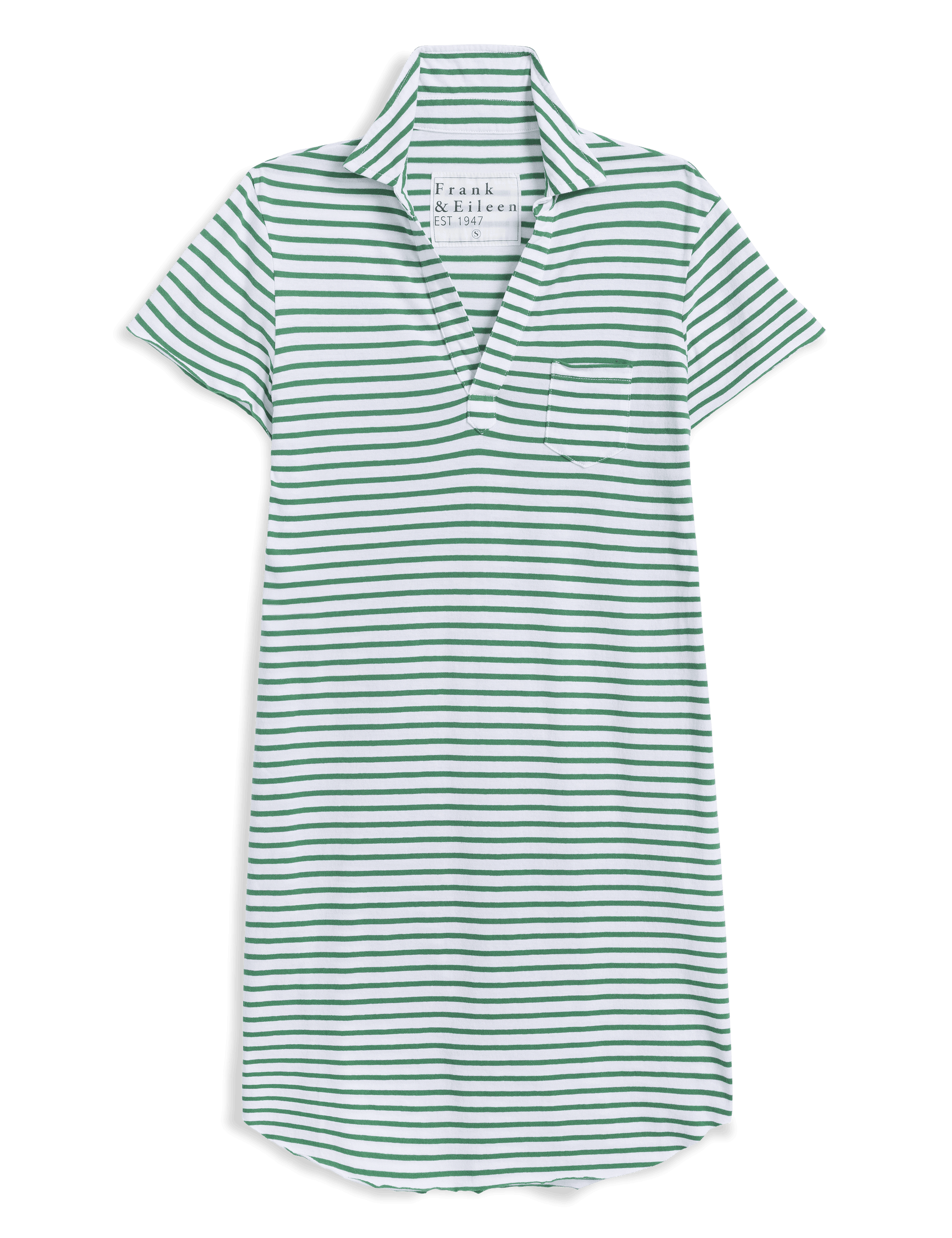 LAUREN Green and White Stripe, Vintage Jersey