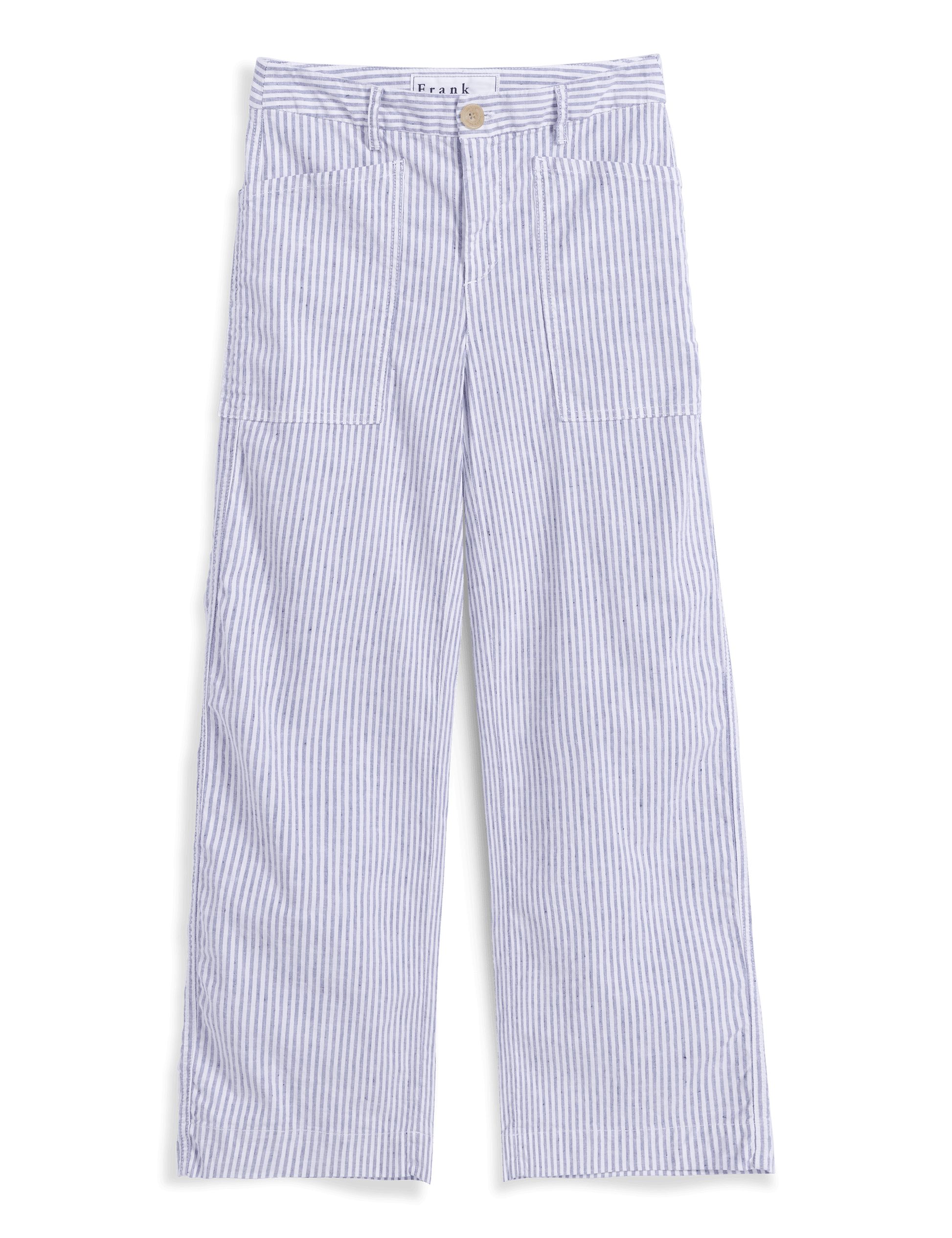 LIMERICK Navy and White Stripe, Italian Performance Linen