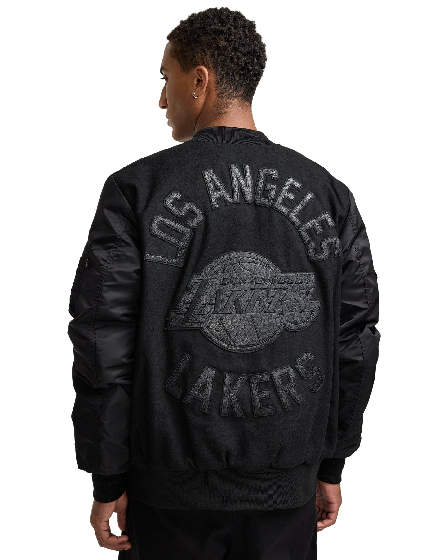 Alpha Industries x Chicago Bulls MA-1 Wool Varsity Jacket Black