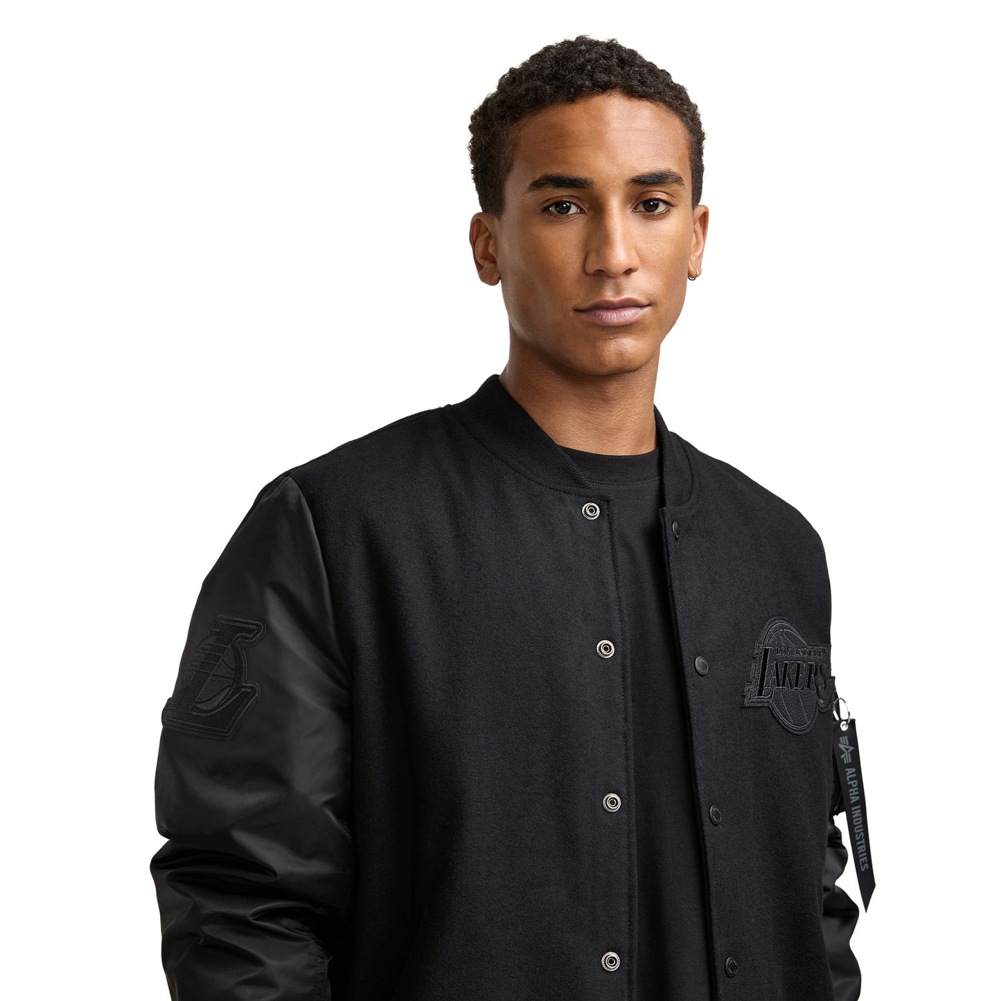Alpha Industries x Chicago Bulls MA-1 Wool Varsity Jacket Black