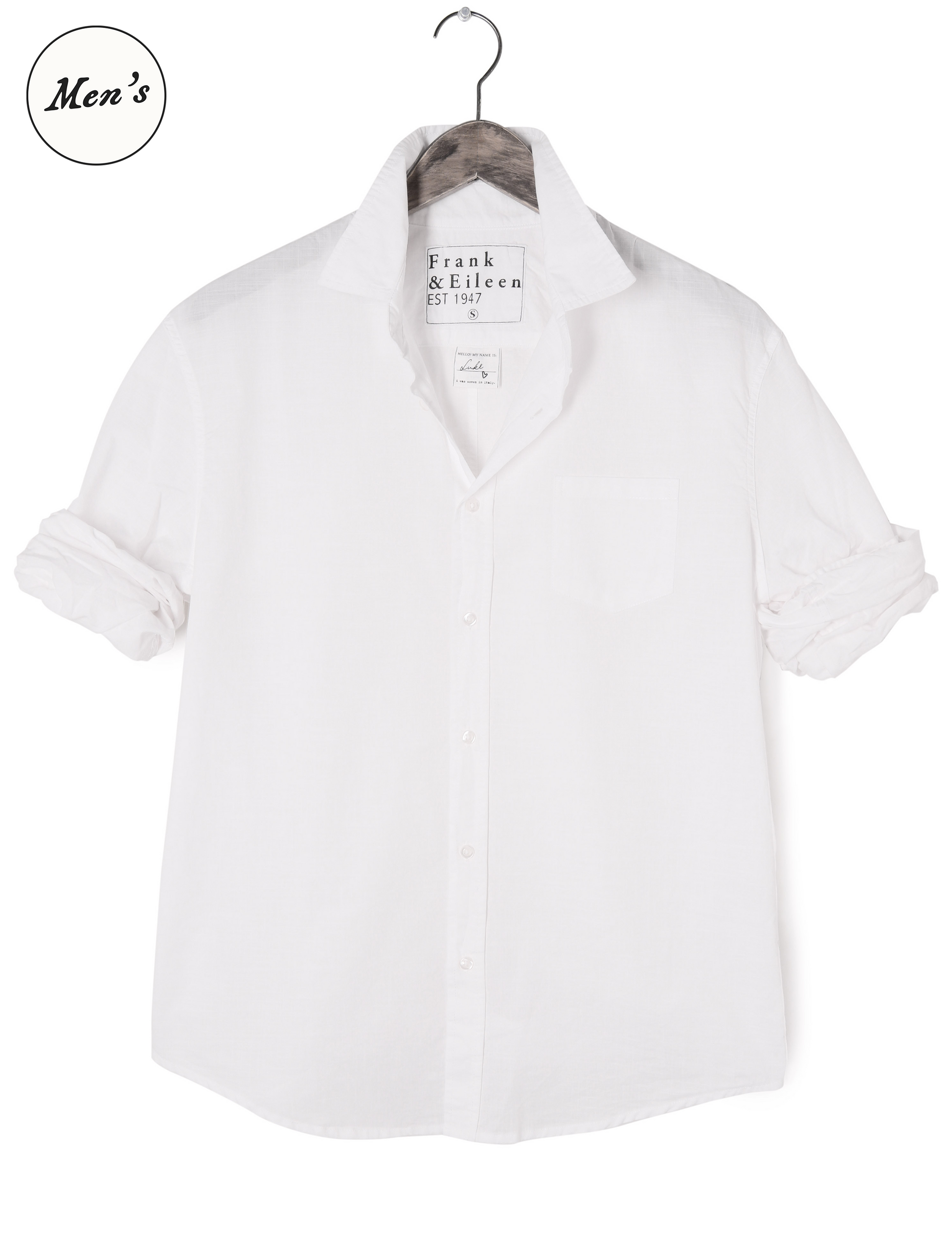 LUKE White, Italian Casual Cotton