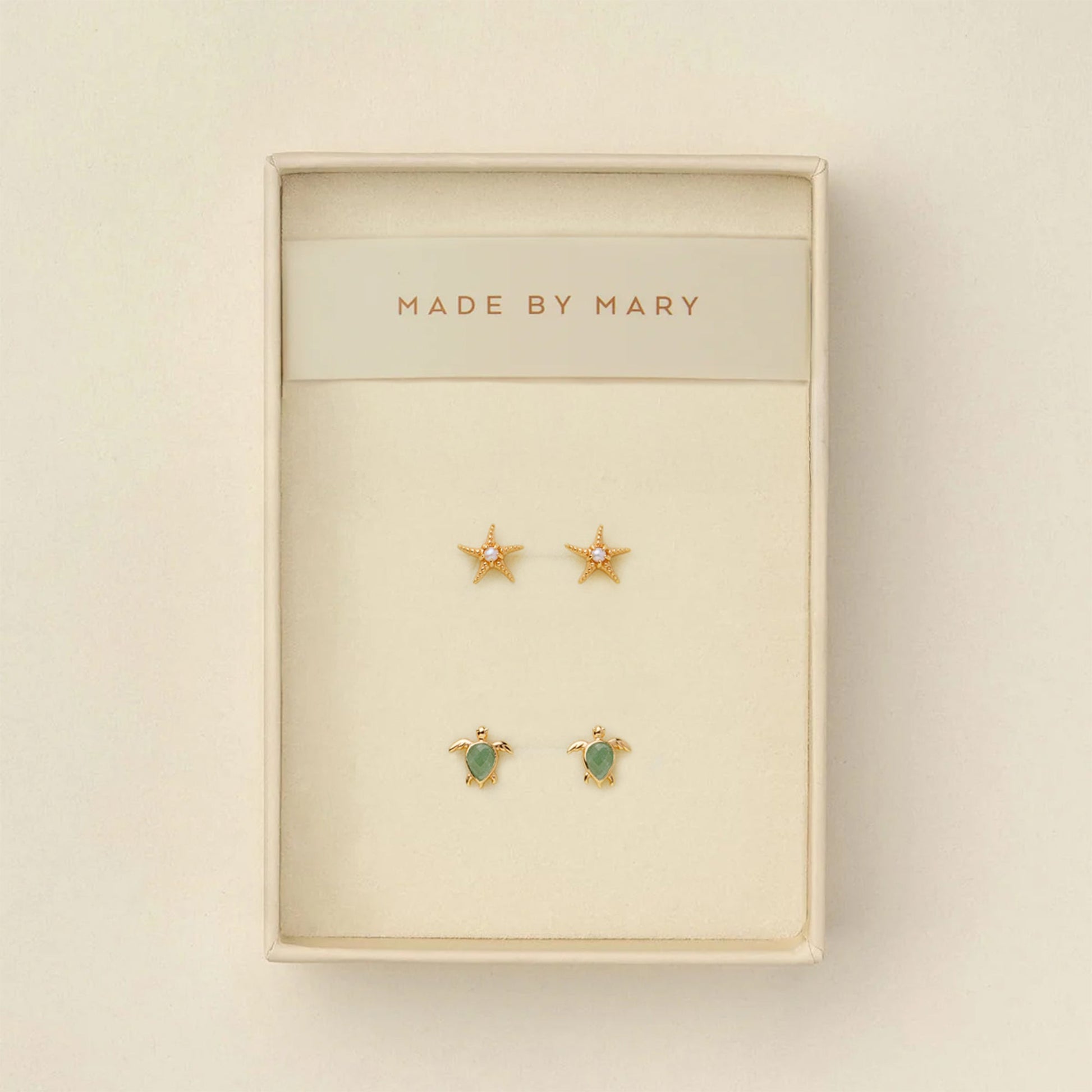 Low Tide Turtle Stud Earrings Set