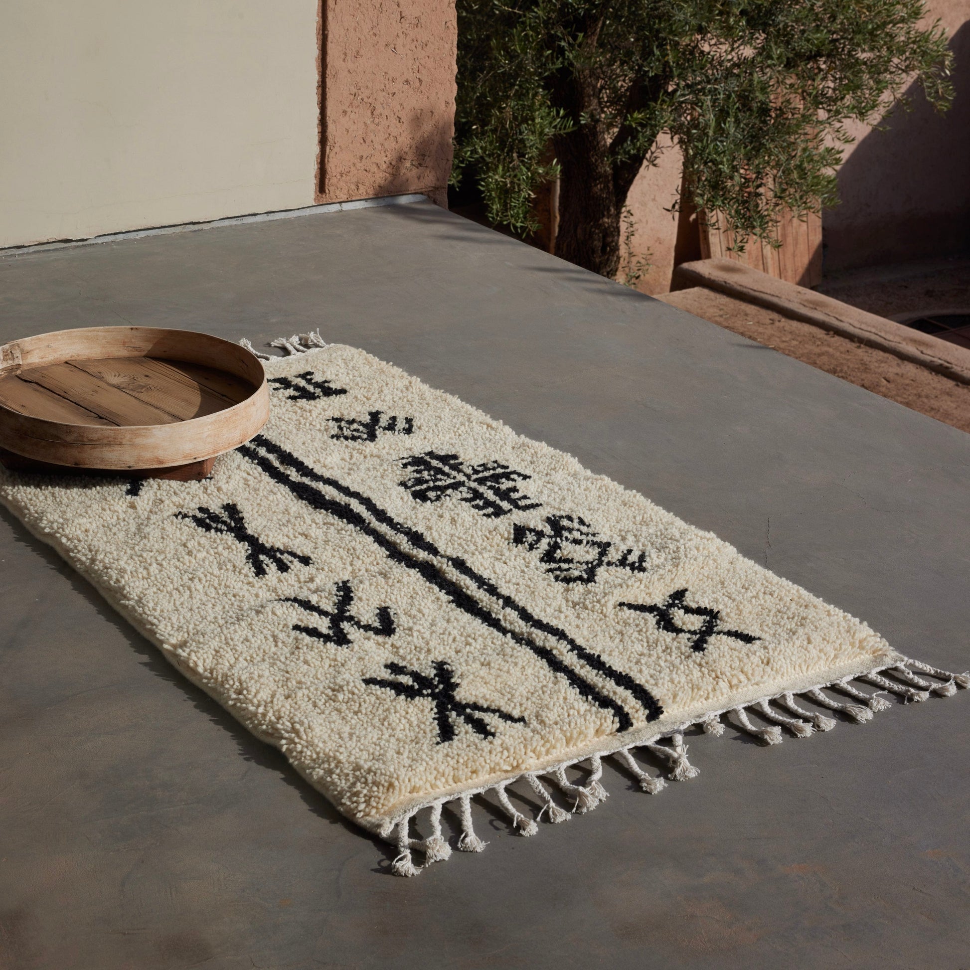 Salima Hand-Knotted Beni Ourain Accent Rug