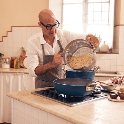 Stanley Tucci™ Ceramic Nonstick 4-Piece Chef Set | Marino Blue