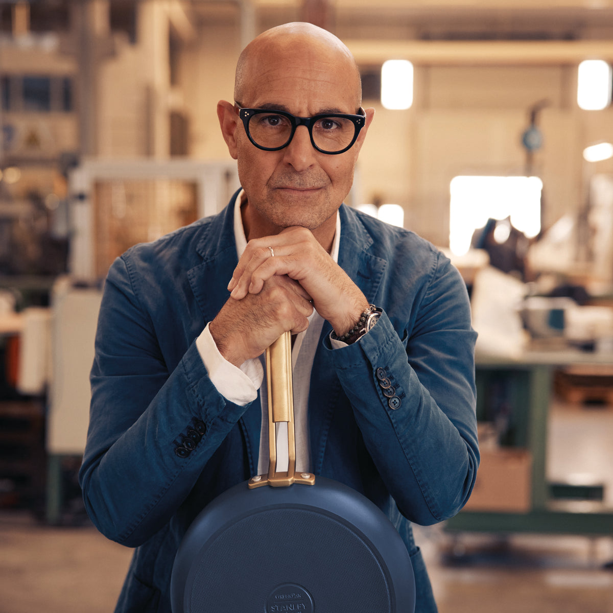 Stanley Tucci™ Ceramic Nonstick 3-Piece Mini Set | Marino Blue