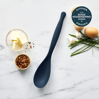Premiere Silicone Solid Spoon | Oxford Blue