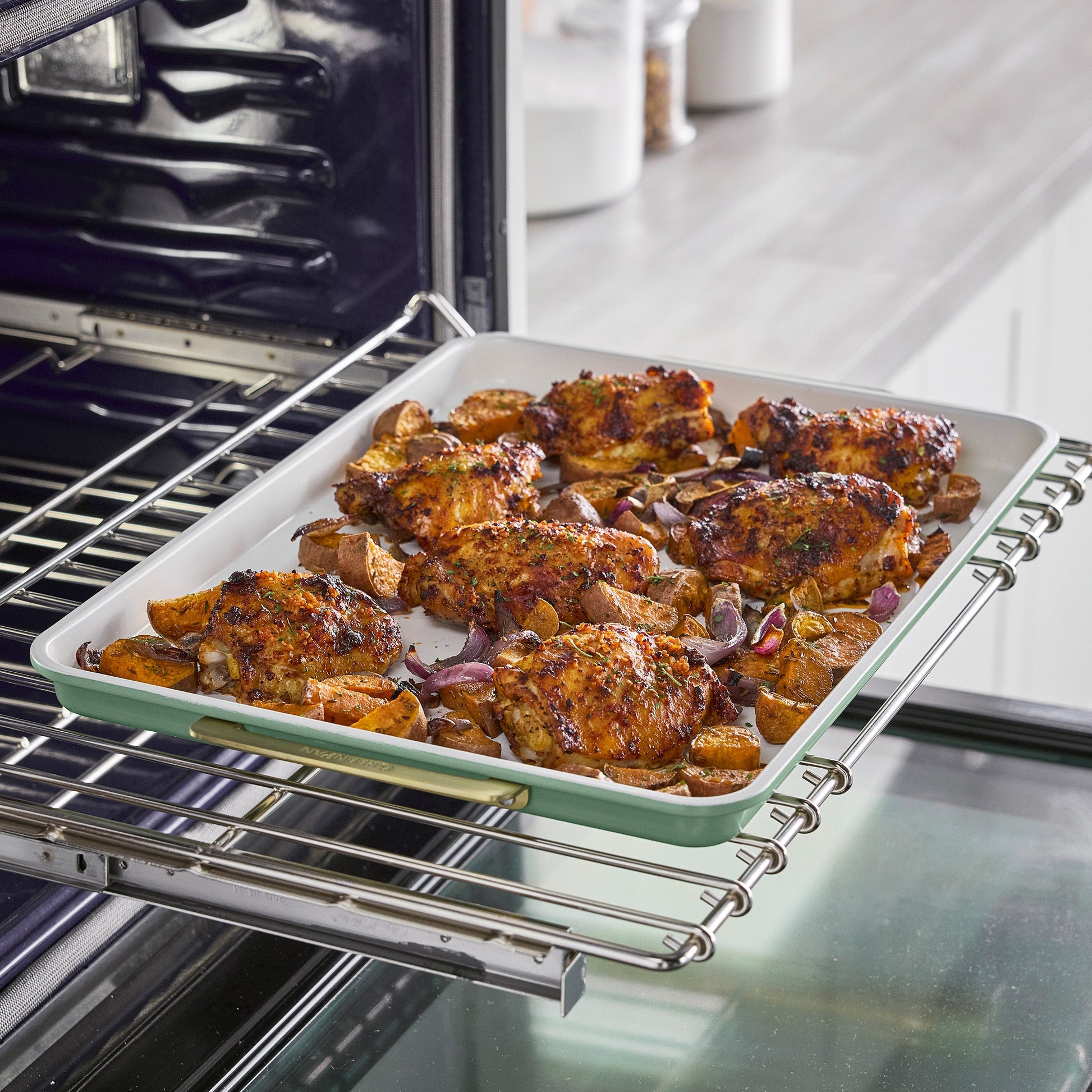 Reserve Bakeware 2-Piece Sheet Pan Set | Sage