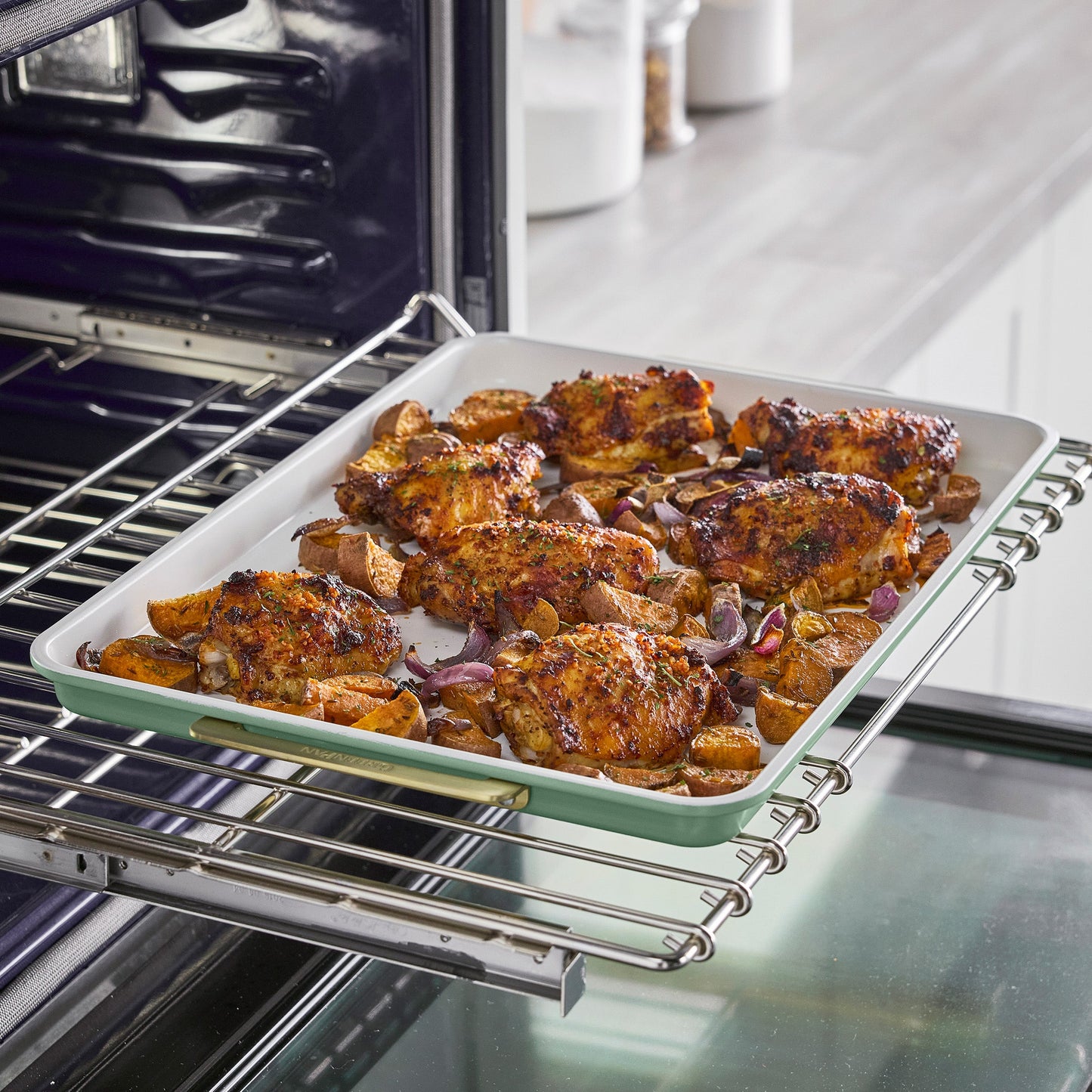 Reserve Bakeware 13" x 18" Half Sheet Pan | Sage