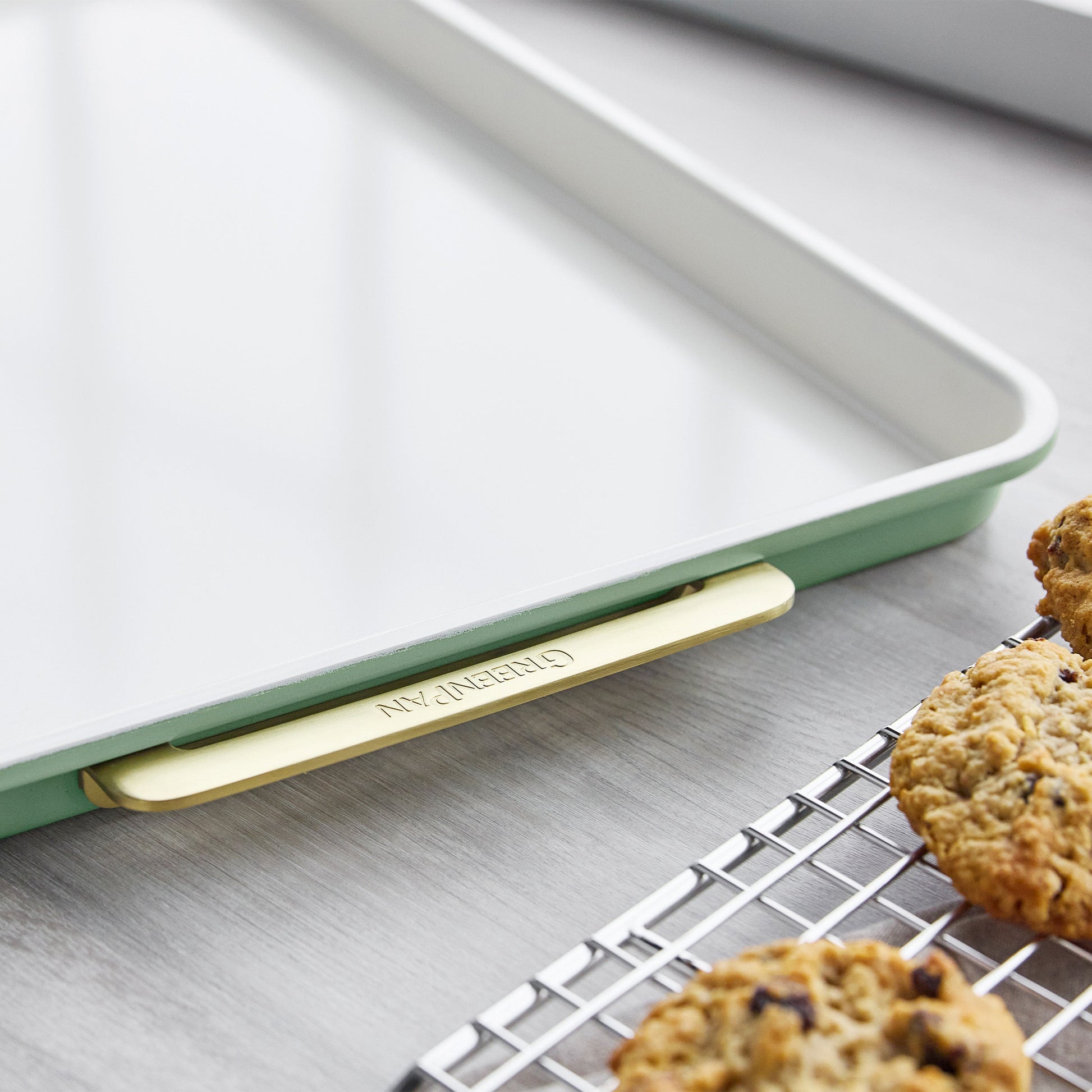 Reserve Bakeware 2-Piece 13" x 18" Half Sheet Pan Set | Sage