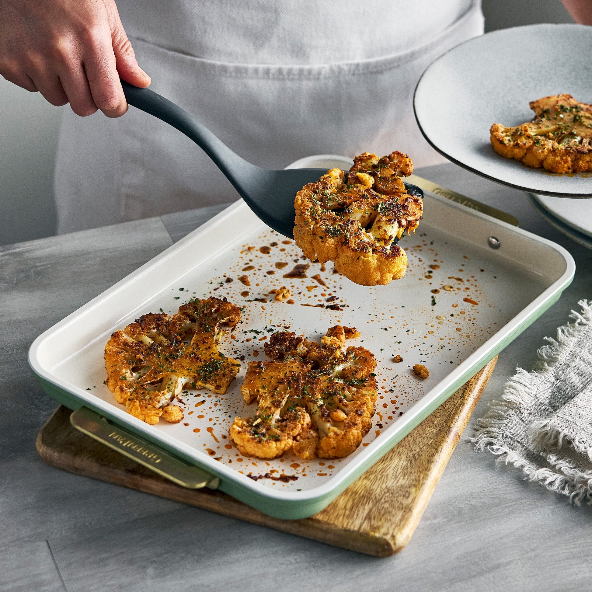 Reserve Bakeware 2-Piece 13" x 9" Quarter Sheet Pan Set | Sage