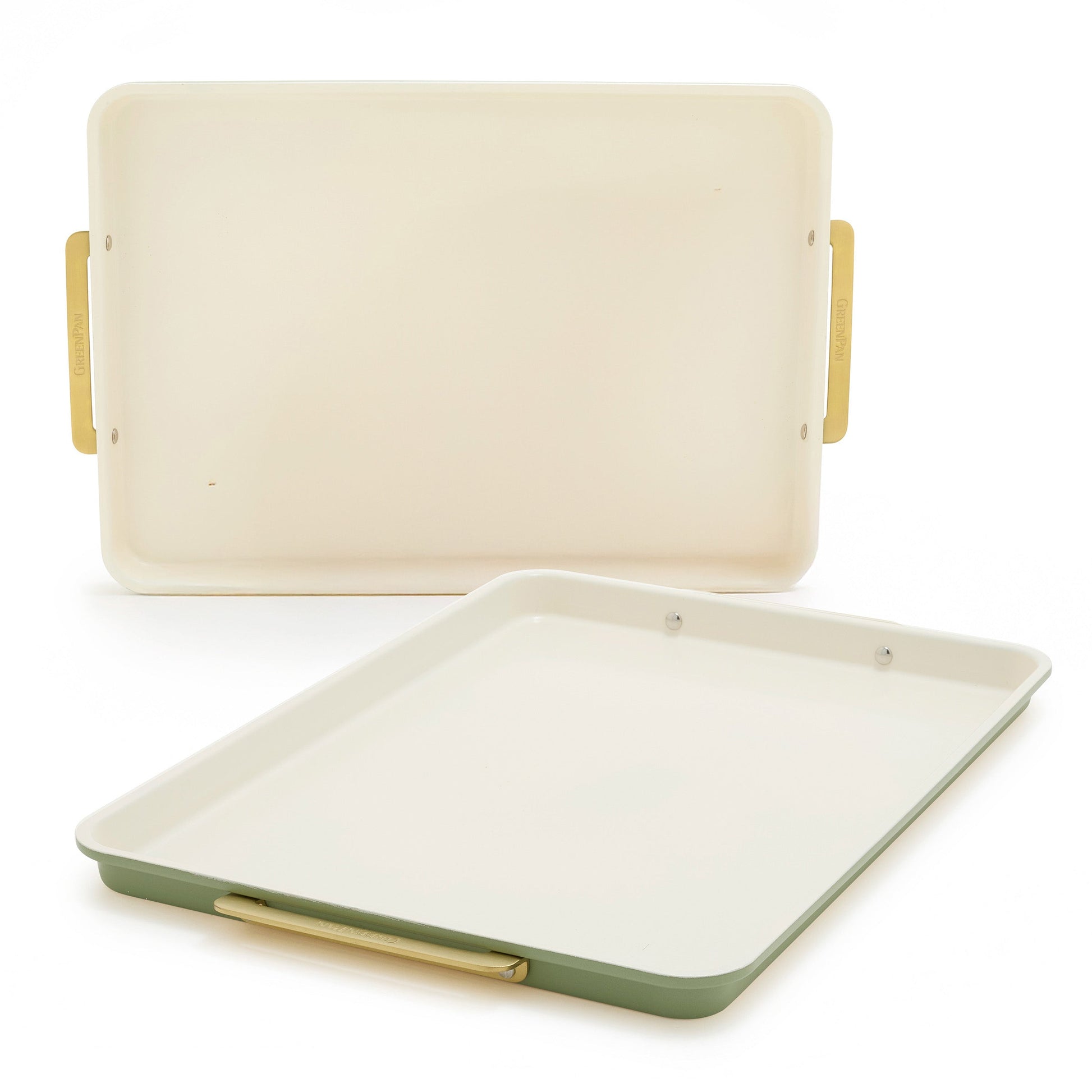 Reserve Bakeware 2-Piece 13" x 18" Half Sheet Pan Set | Sage