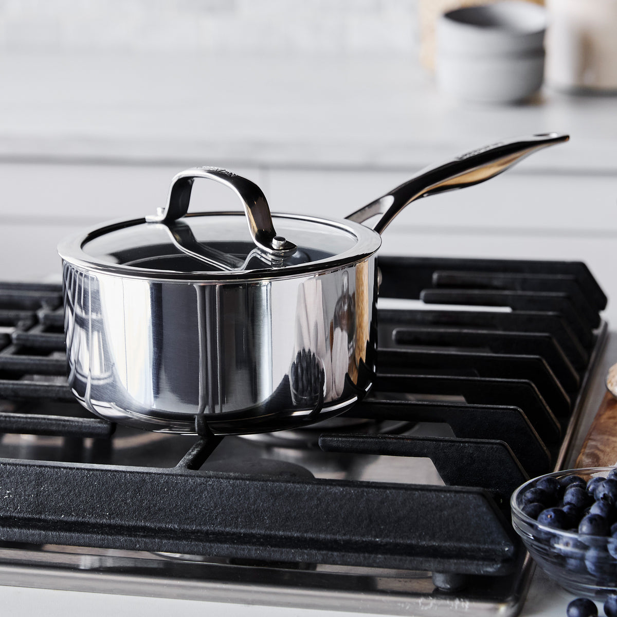 Valencia Pro Stainless Steel 1.6-Quart Saucepan with Lid