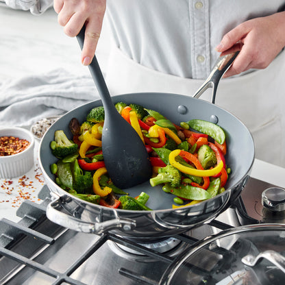Valencia Pro Stainless Steel 12" Wok with Lid