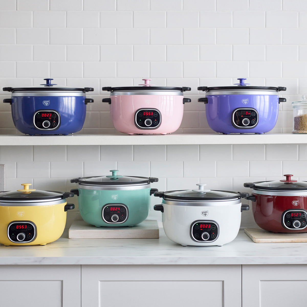 GreenLife Healthy 6-Quart Slow Cooker | White