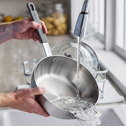 Bobby Flay by GreenPan 3.57-Quart Stainless Steel Chef's Pan with Lid