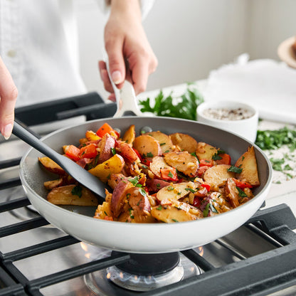 Eras Ceramic Nonstick 11-Piece Cookware Set | Cloud Cream