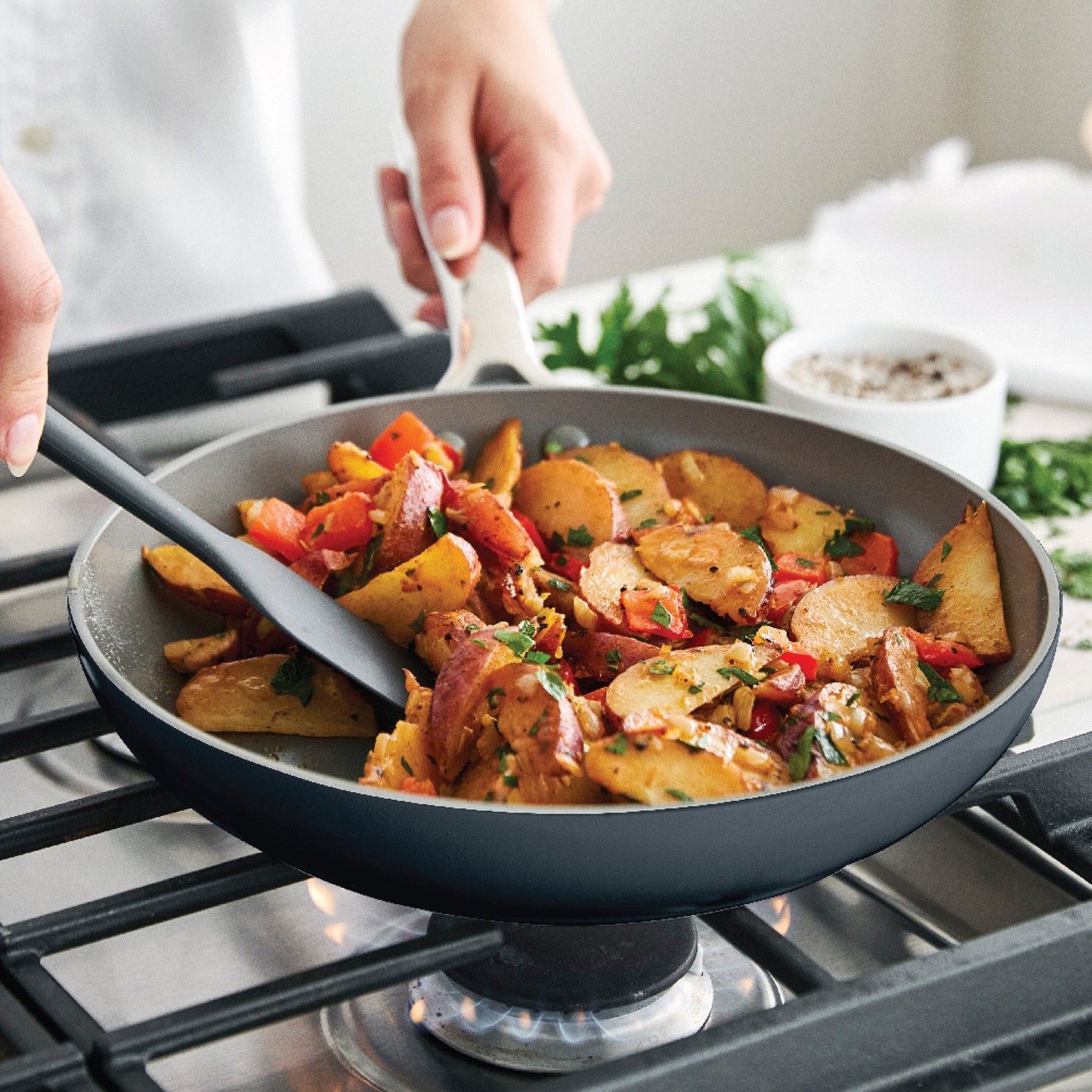 Eras Ceramic Nonstick 11-Piece Cookware Set | Slate