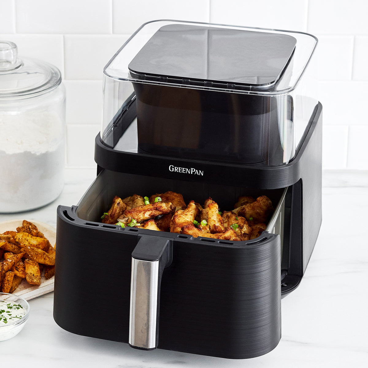 Bistro 7-Quart 360° Clear View Air Fryer