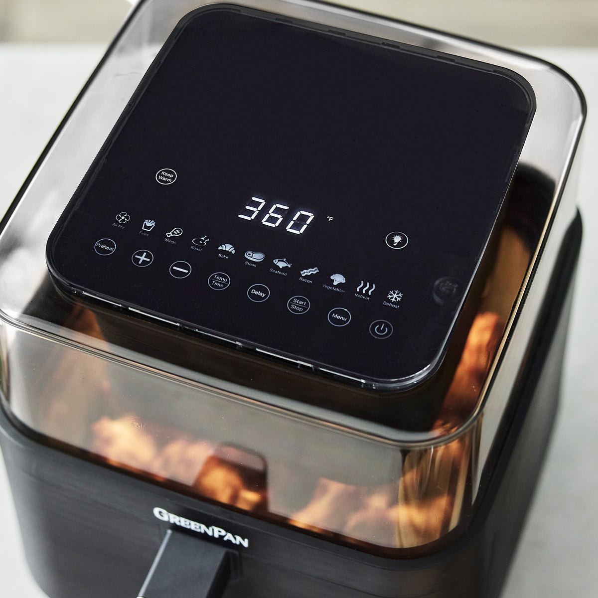 Bistro 7-Quart 360° Clear View Air Fryer