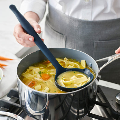 Premiere Silicone 8-Piece Utensil and Crock Set | Oxford Blue
