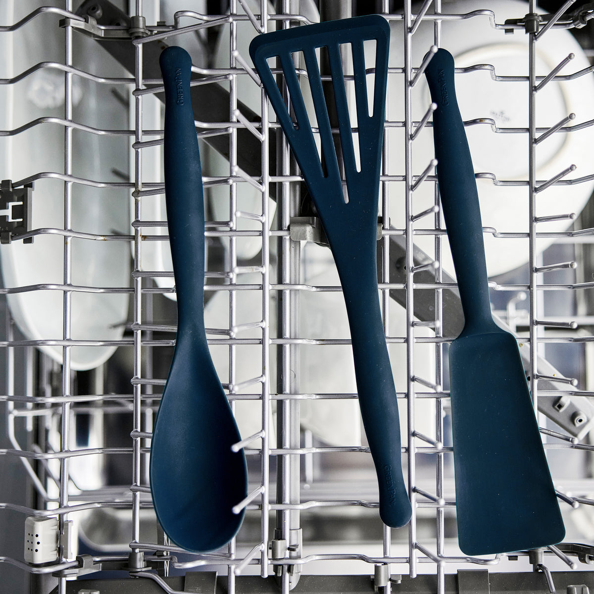 Premiere Silicone 8-Piece Utensil and Crock Set | Oxford Blue