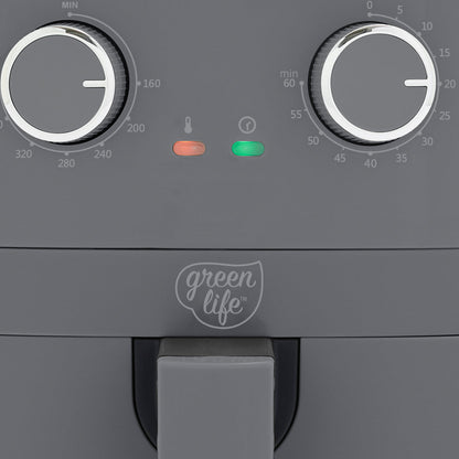GreenLife 4.5-Quart EZ Air Fryer | Graphite