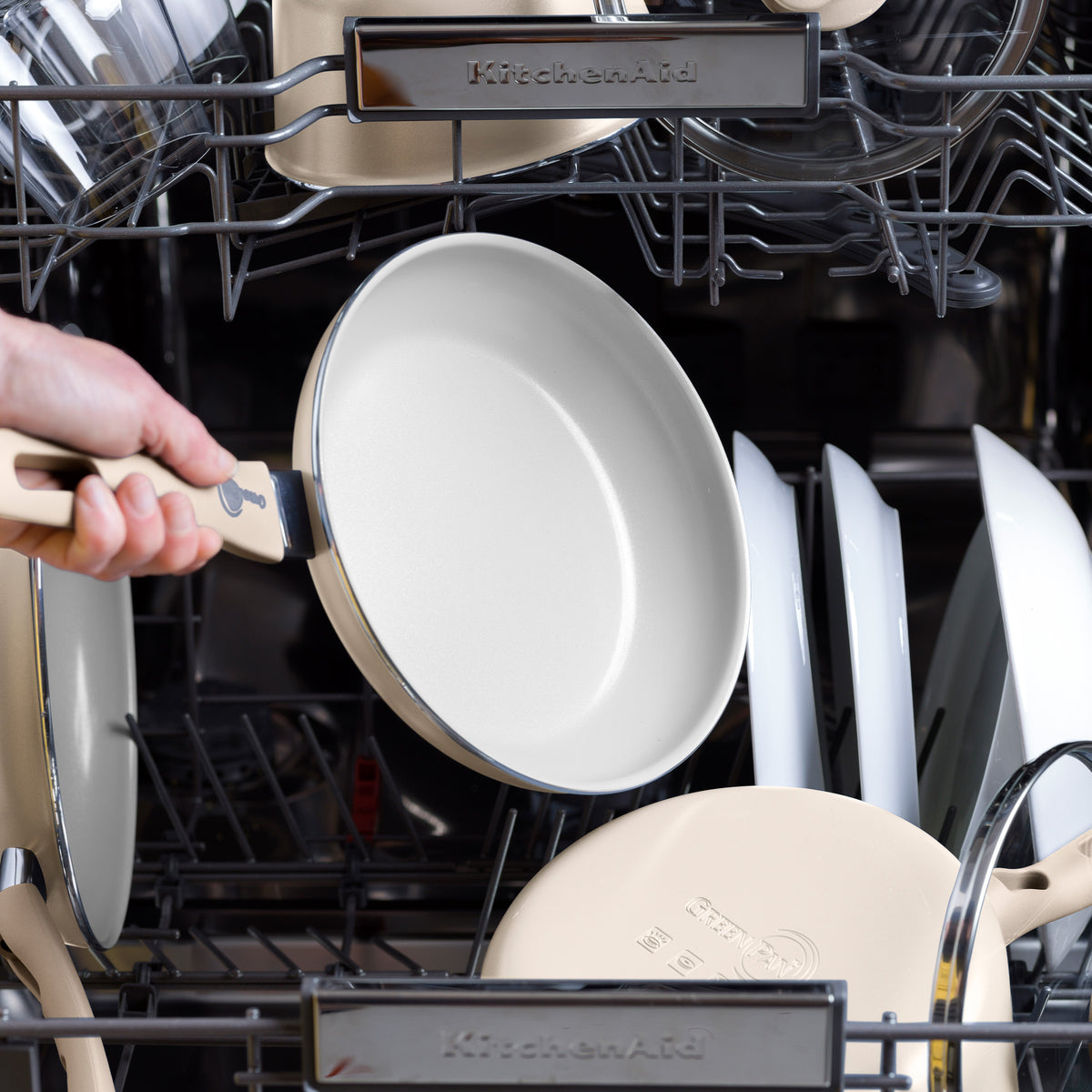 Dover Ceramic Nonstick 12-Piece Cookware Set | Taupe