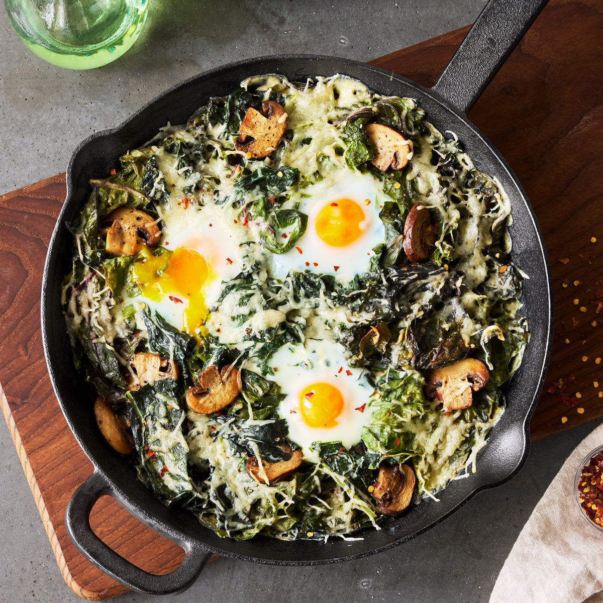 Bobby Flay by GreenPan 10" and 12" Cast Iron Frypan Set