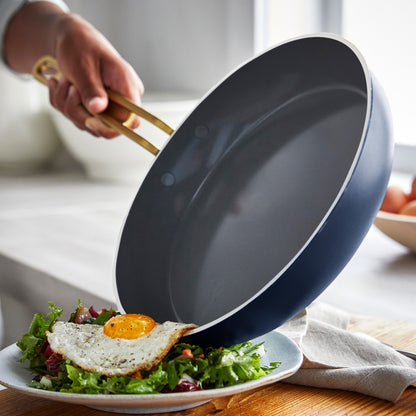 Stanley Tucci™ Ceramic Nonstick 4-Piece Frypan Set | Marino Blue