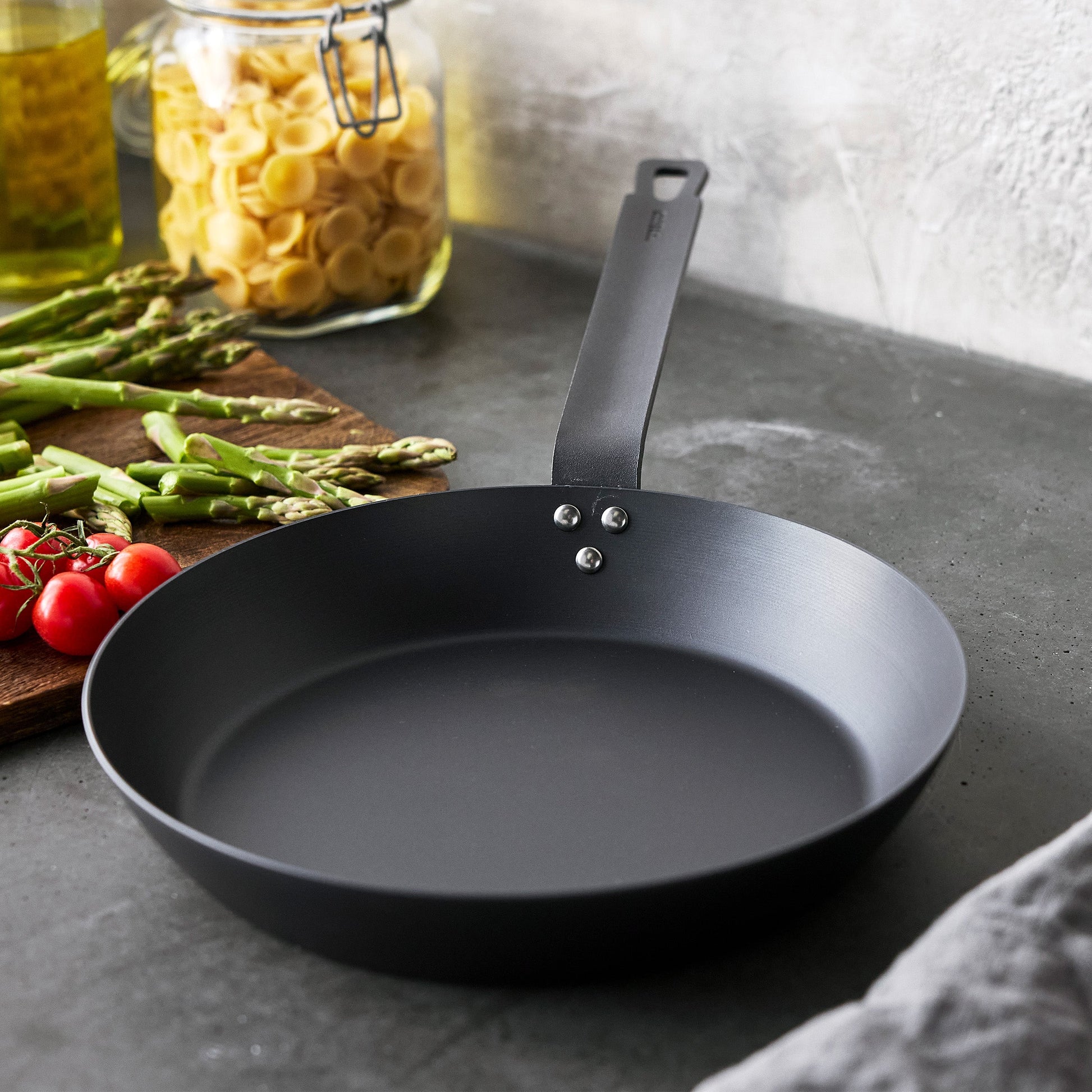 Bobby Flay by GreenPan 8", 10" and 12" Carbon Steel Frypan Set