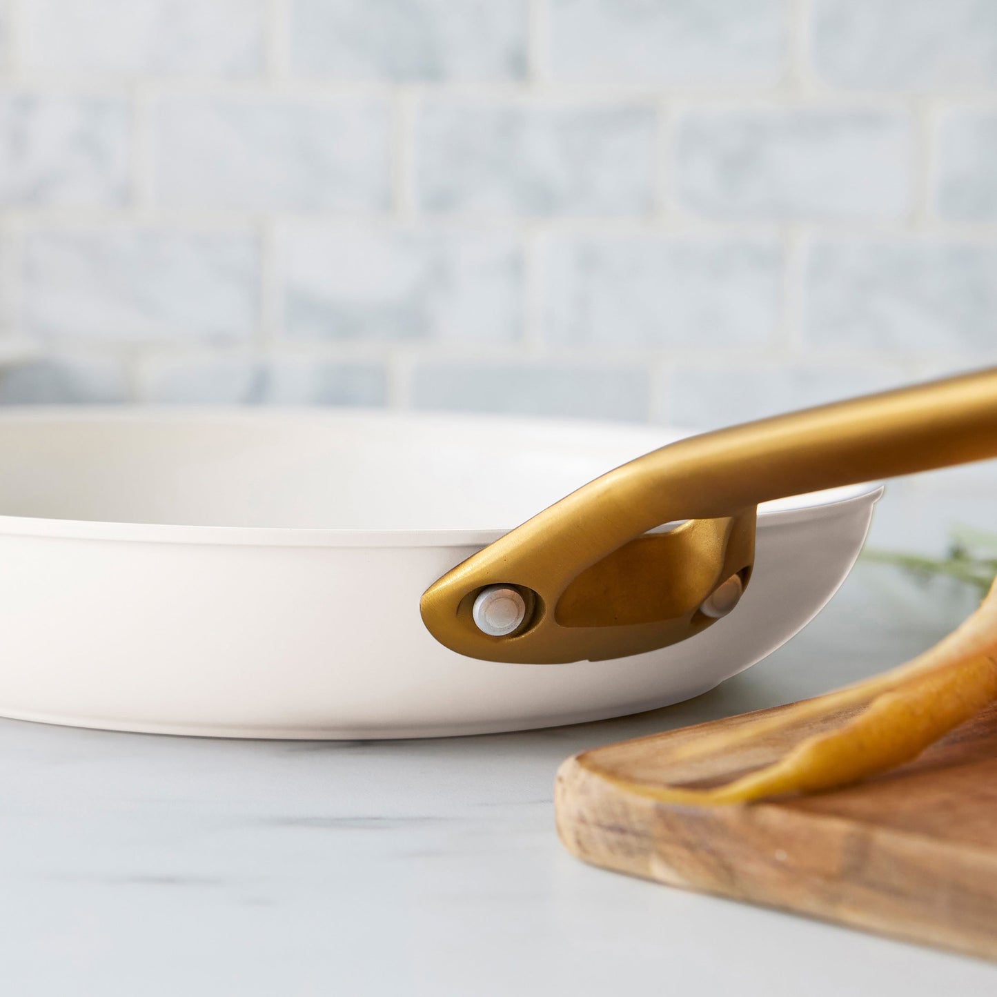 Reserve Pro Ceramic Nonstick 10" and 12" Frypan Set | Cream