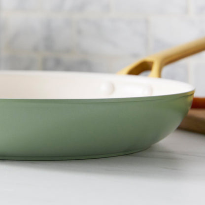 Reserve Pro Ceramic Nonstick 10" and 12" Frypan Set | Sage
