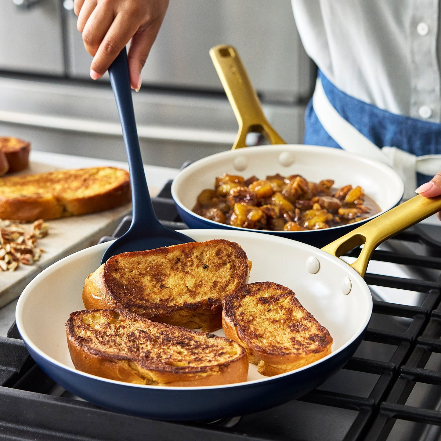 Reserve Pro Ceramic Nonstick 10" and 12" Frypan Set | Twilight