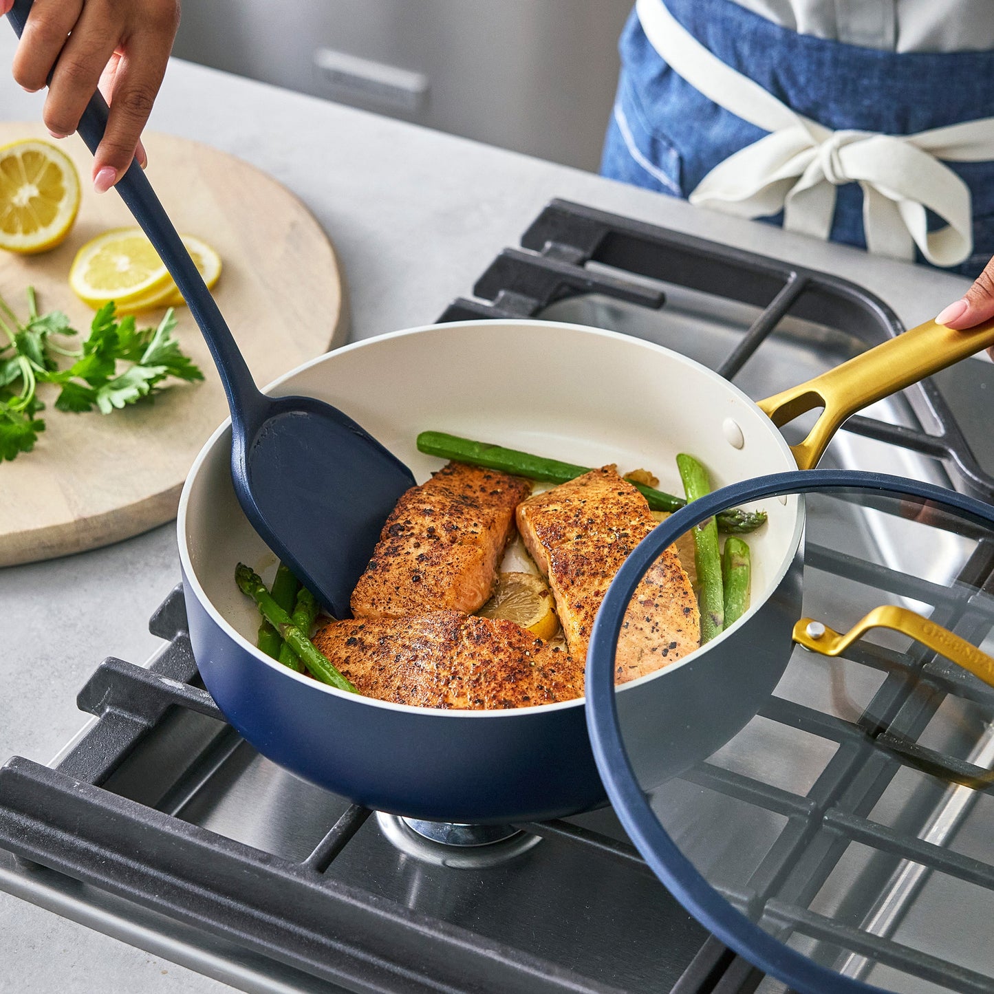 Reserve Pro Ceramic Nonstick 10-Piece Cookware Set | Twilight