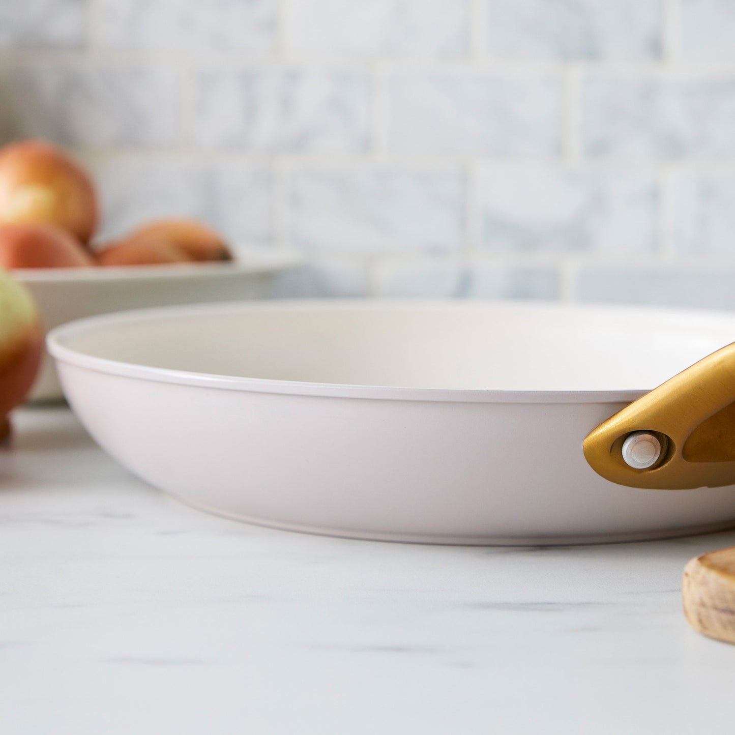 Reserve Pro Ceramic Nonstick 8", 10" and 12" Frypan Set | Oyster