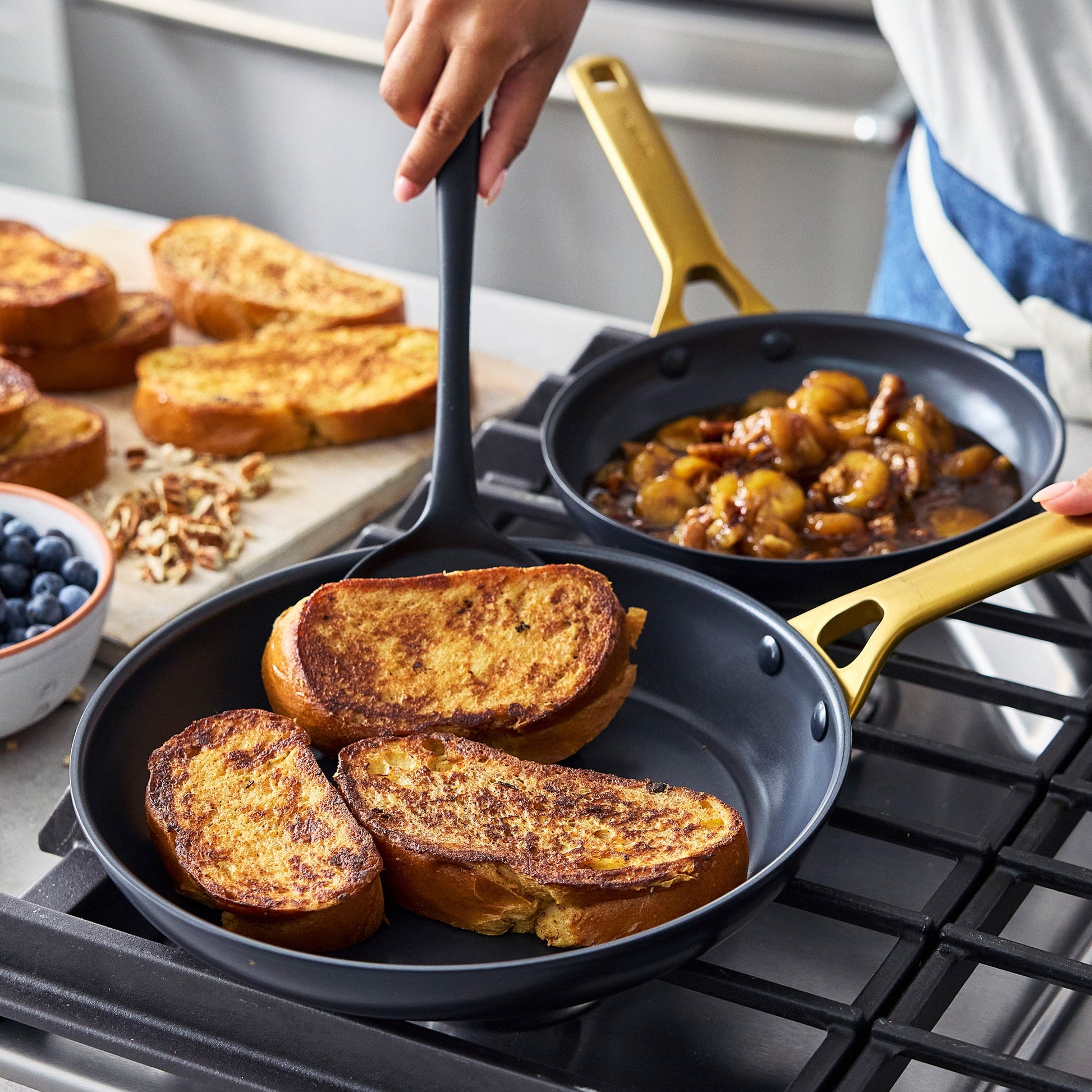 Reserve Pro Ceramic Nonstick 11-Piece Cookware Set | Black