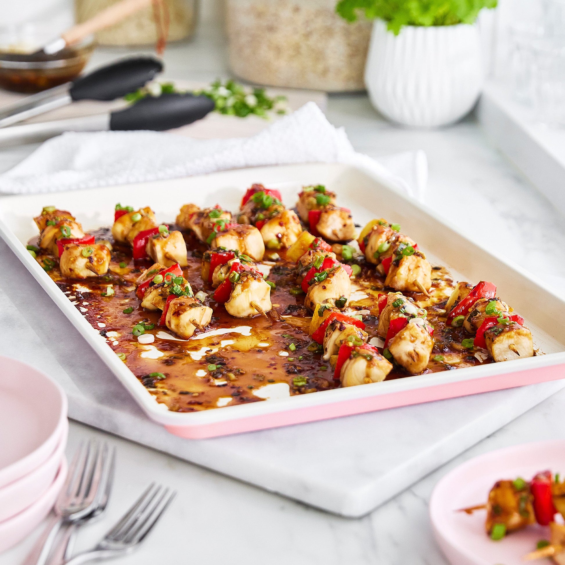 GreenLife Ceramic Nonstick 6-Piece Bakeware Set | Pink