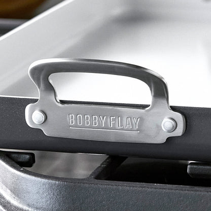 Bobby Flay by GreenPan Professional Ceramic Nonstick 18" x 11" Double Burner Griddle | Graphite