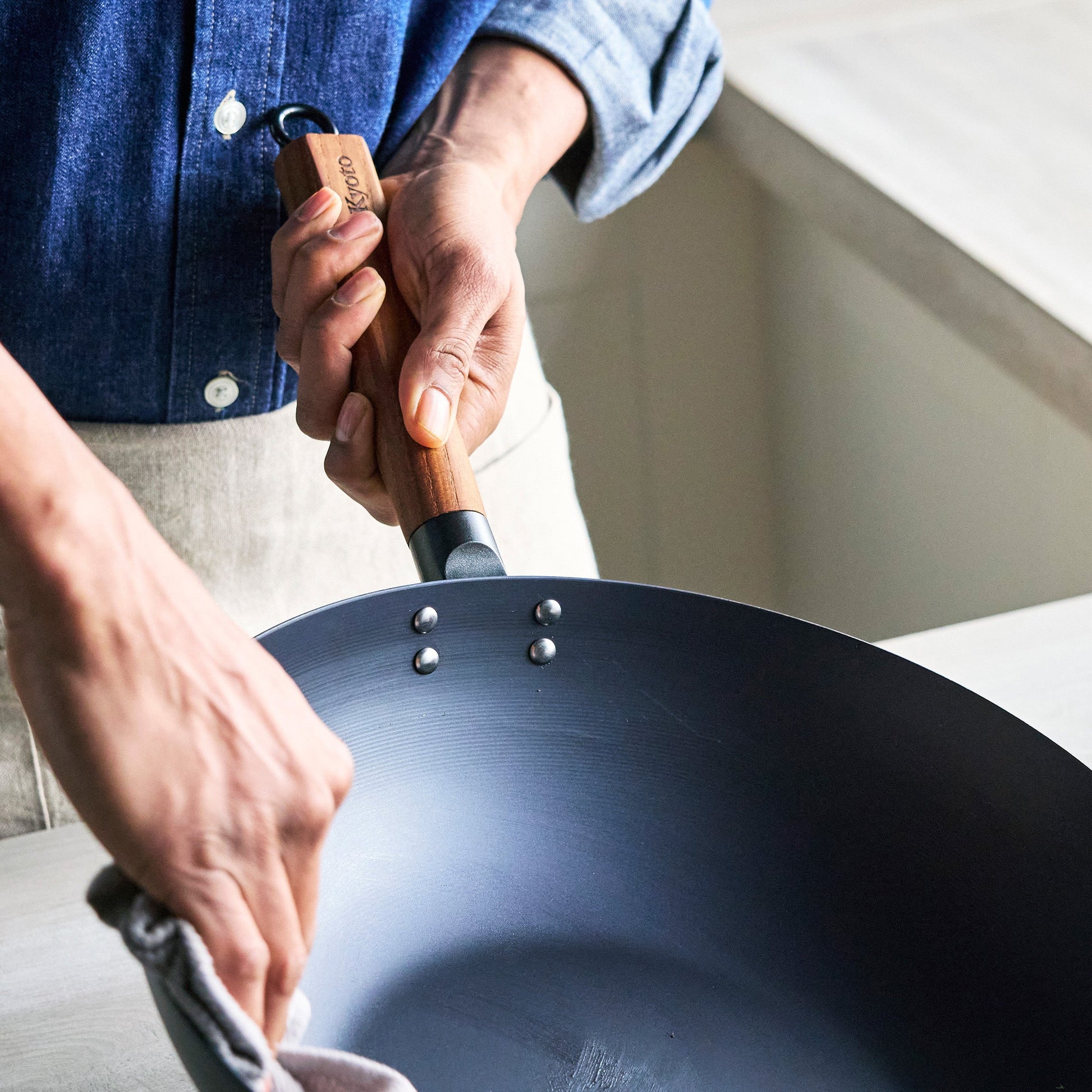 Kyoto Carbon Steel 12" Wok