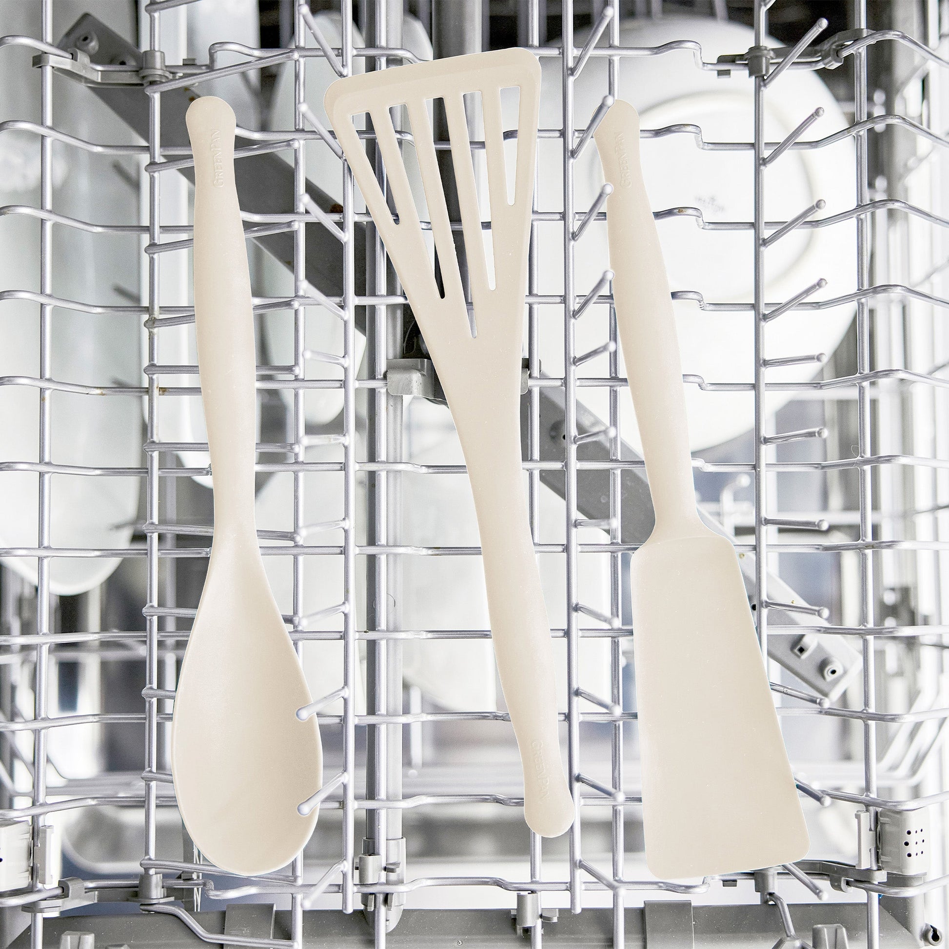 Premiere Silicone 8-Piece Utensil and Crock Set | Bisque
