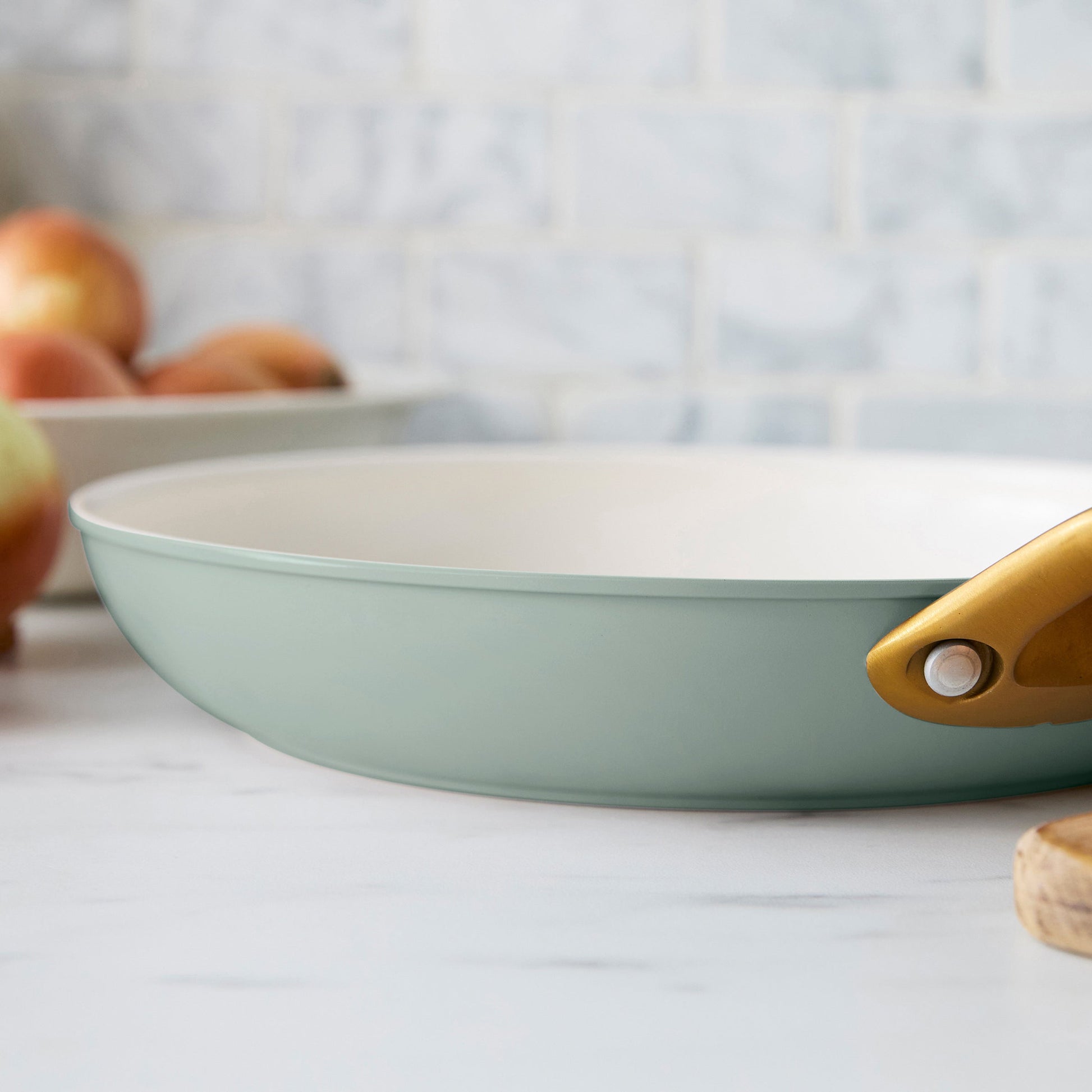 Reserve Pro Ceramic Nonstick 8", 10" and 12" Frypan Set | Moss