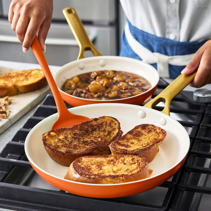 Reserve Pro Ceramic Nonstick 10" and 12" Frypan Set | Harvest