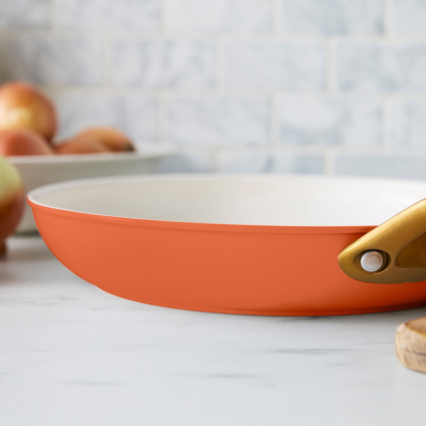 Reserve Pro Ceramic Nonstick 8", 10" and 12" Frypan Set | Harvest